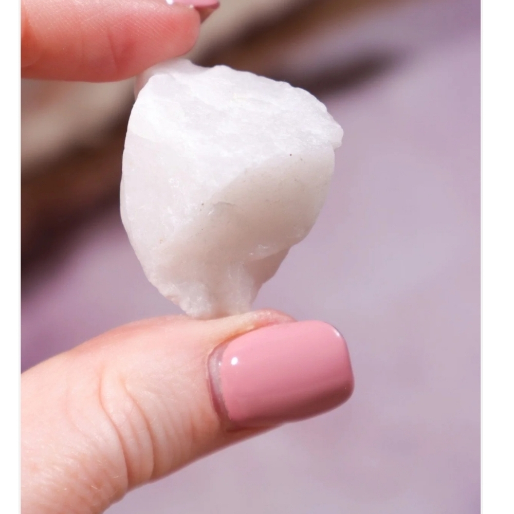3 Piece Brazilian Raw White Quartz Healing Stones